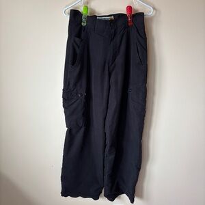 90s Y2K Randy River R2 Hardcore Black Cargo Pants sz 28